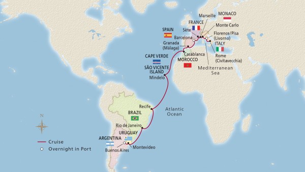 The Mediterranean & South Atlantic